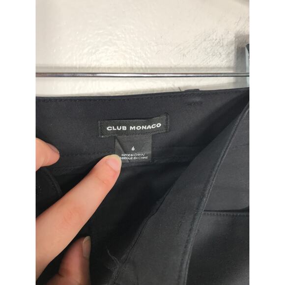 Club Monaco Womens 6 Pants Black Trouser Dress Office Work Classic Boot Cut - Picture 5 of 8